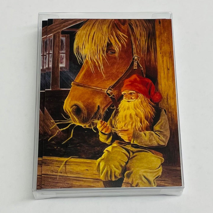 Boxed cards, Jan Bergerlind Tomte with horse