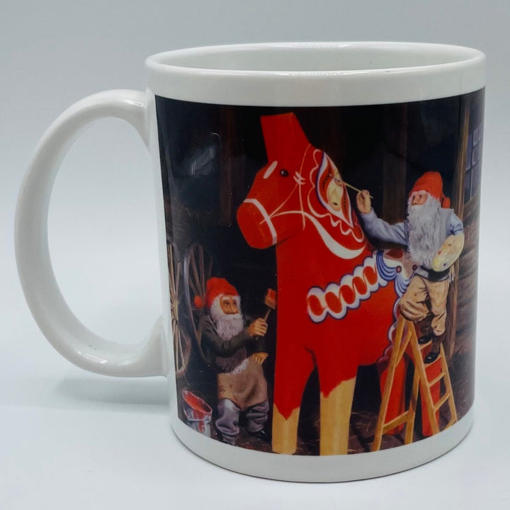 Jan Bergerlind Painting Dala Horse coffee mug