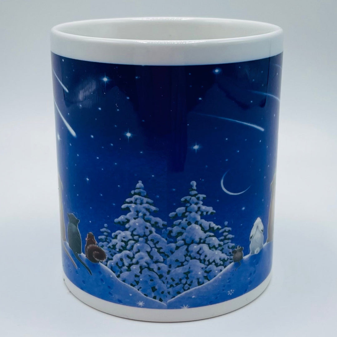 Eva Melhuish Animals watching shooting stars coffee mug