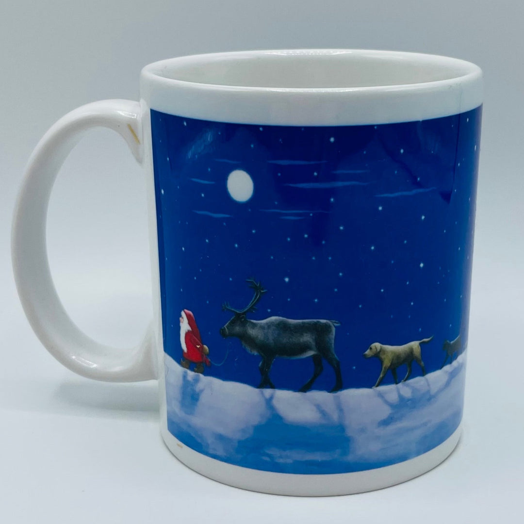 Eva Melhuish Tomte & animals in the moonlight coffee mug