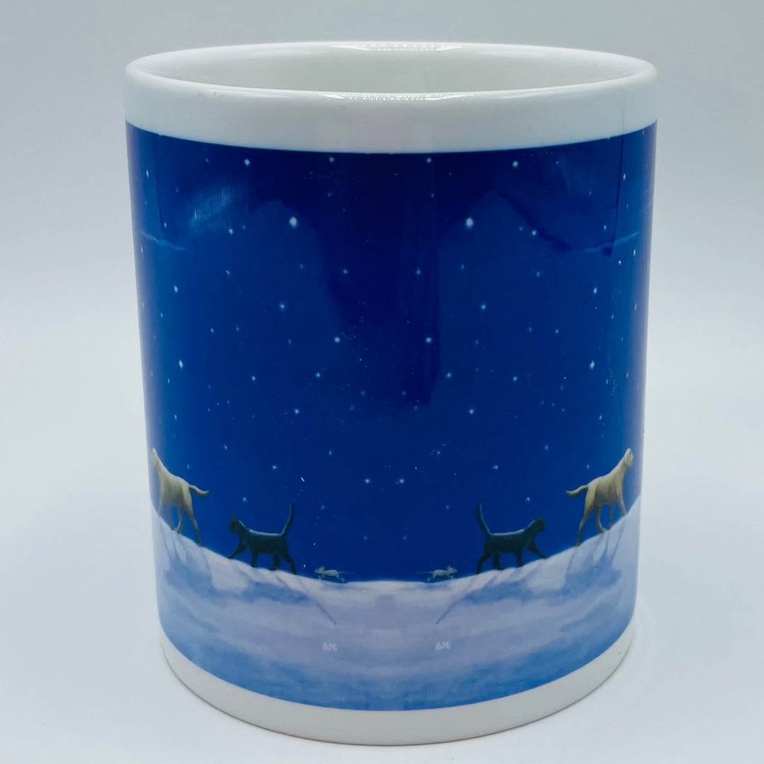 Eva Melhuish Tomte & animals in the moonlight coffee mug