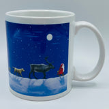 Eva Melhuish Tomte & animals in the moonlight coffee mug