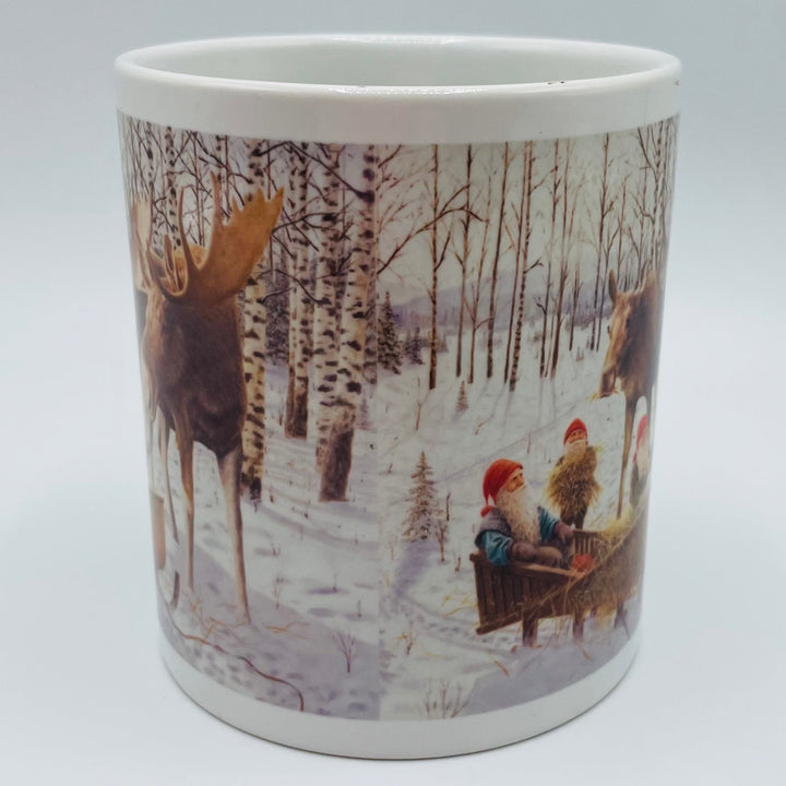 Jan Bergerlind tomtar with moose coffee mug