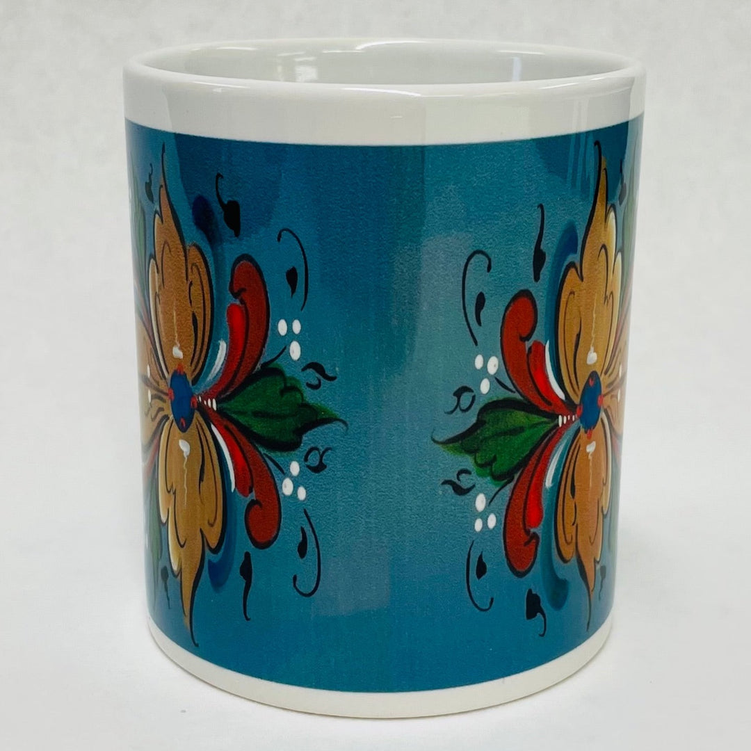 Lise Lortentzen rosemaling coffee mug