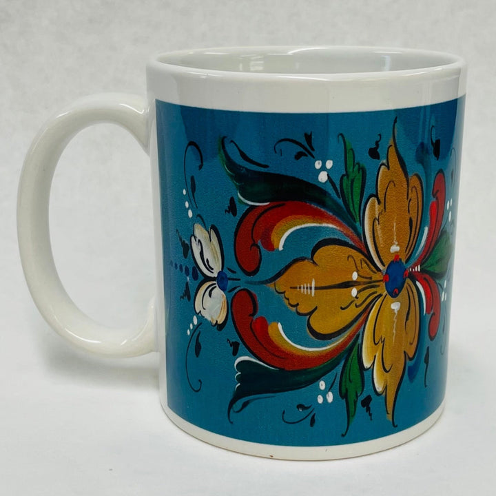 Lise Lortentzen rosemaling coffee mug