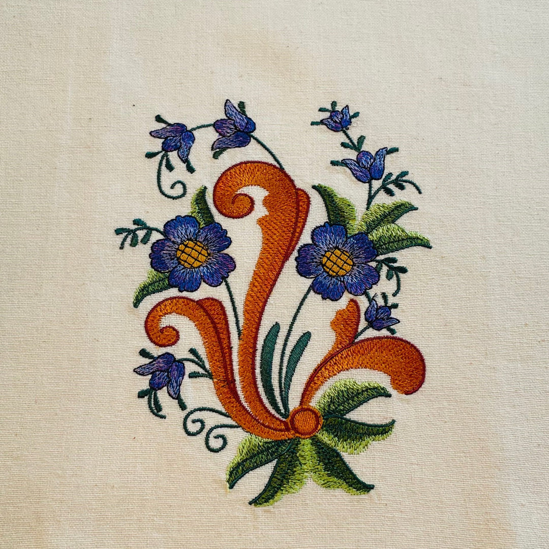 Dish Towel - Rosemaling