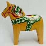 Traditional Natural 6" Wooden Dala horse