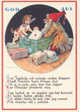 Post card, Jenny Nystrōm Tomte with dog
