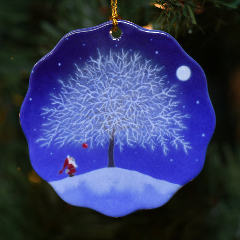 Ceramic Ornament, Eva Melhuish Winter Apple