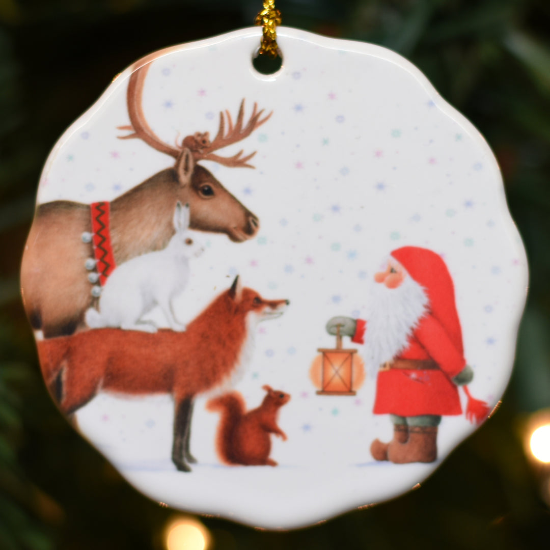 Ceramic Ornament, Eva Melhuish Tomte & Animals