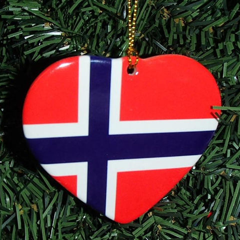 Ceramic heart ornament, Norway