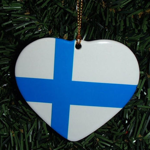 Ceramic heart ornament, Finland