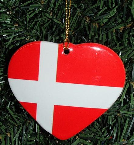 Ceramic heart ornament, Denmark
