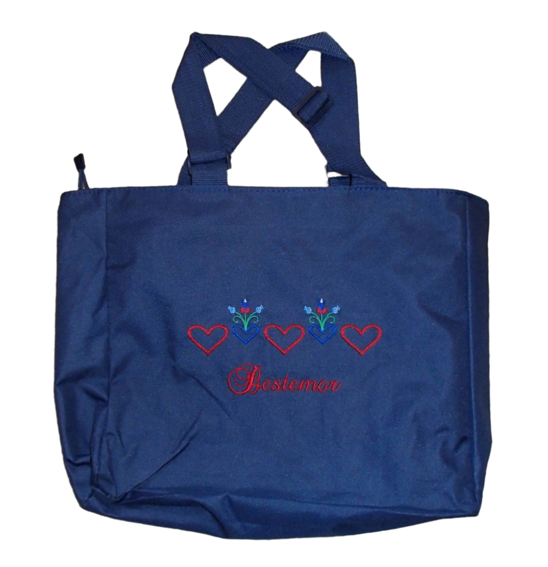 Nylon Tote Bag - Bestemor Hearts