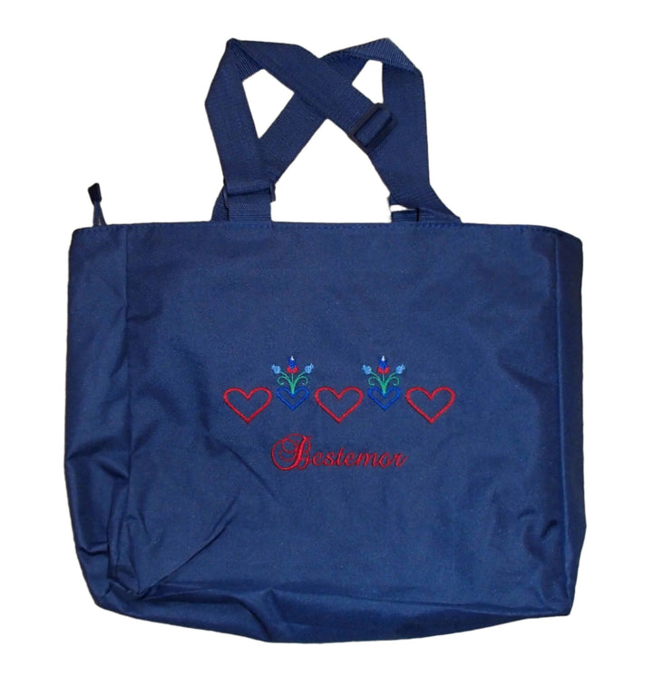 Nylon Tote Bag - Bestemor Hearts