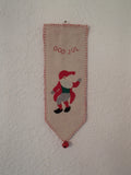 God Jul Wall Hanging Tomte with Clogs