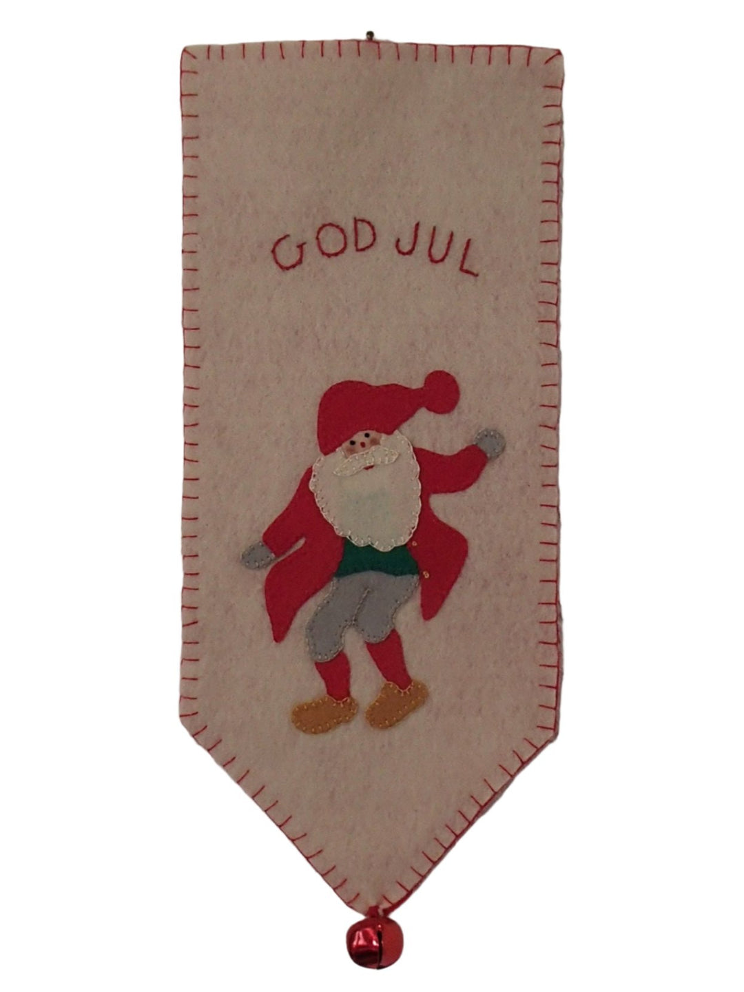 God Jul Wall Hanging Tomte with Clogs