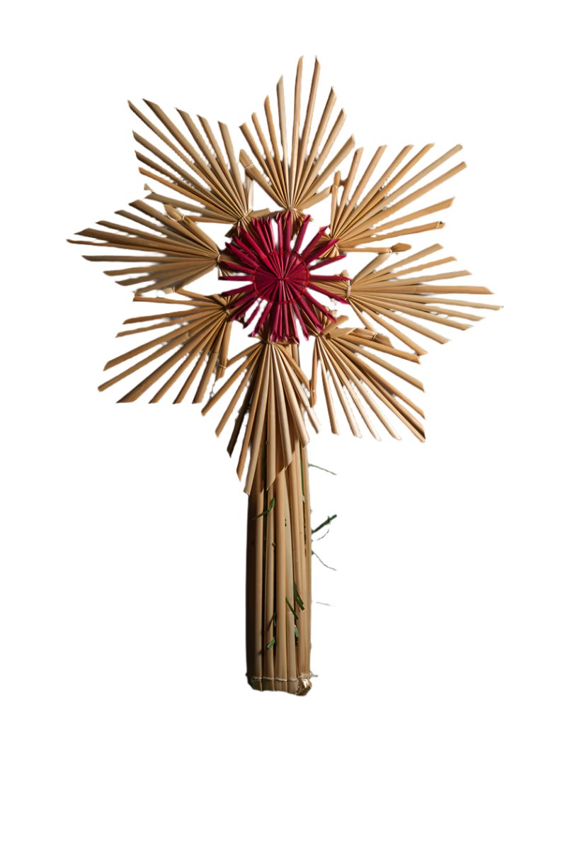 Straw Tree topper 10"