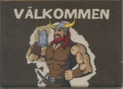 Rectangle Magnet, Välkommen Viking with Beer
