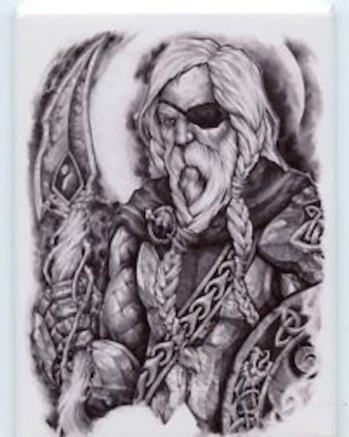 Rectangle Magnet, Micah Holland Viking Odin