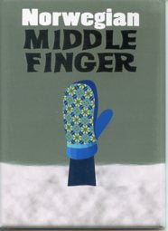 Rectangle Magnet, Norwegian Middle Finger