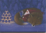 Rectangle Magnet, Eva Melhuish Tomte reading with Fox