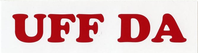 Uff da Bumper Sticker