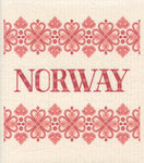 Swedish Dishcloth - Norway Hearts
