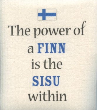 Swedish Dishcloth - The Power of a Finn is the Sisu within