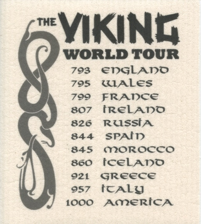 Swedish Dishcloth - Viking World Tour