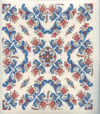 Swedish Dishcloth - Rosemaling