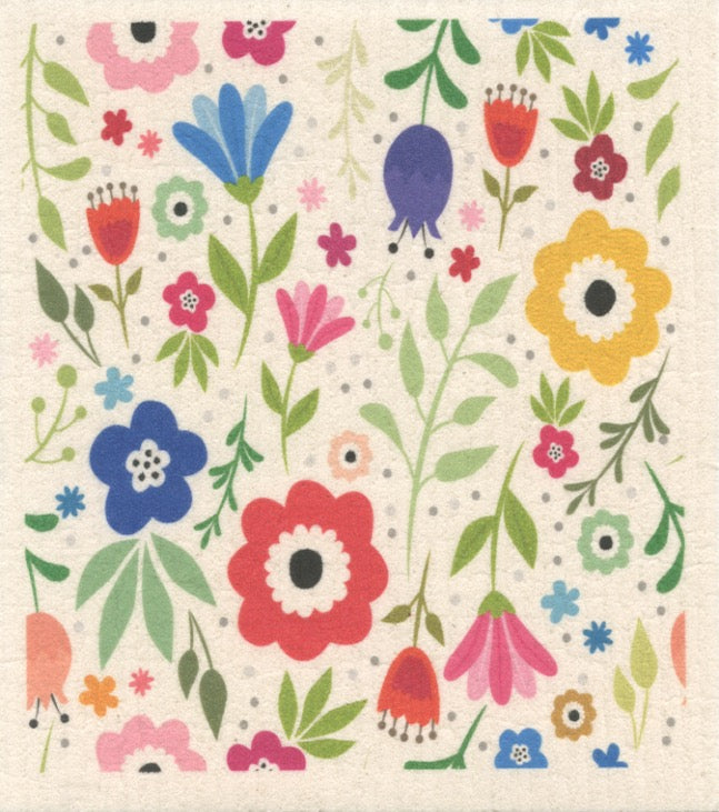 Swedish Dishcloth - Flowers