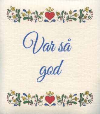 Swedish Dishcloth - Susan Swanson Swartz Var så god flowers