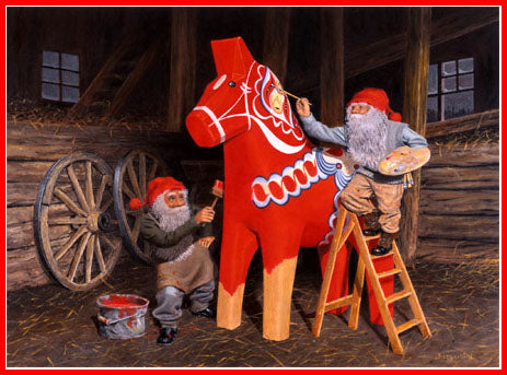 Jan Bergerlind tomte Christmas poster