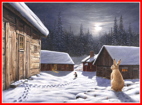 Jan Bergerlind tomte Christmas poster