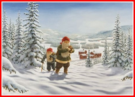 Jan Bergerlind tomte Christmas poster