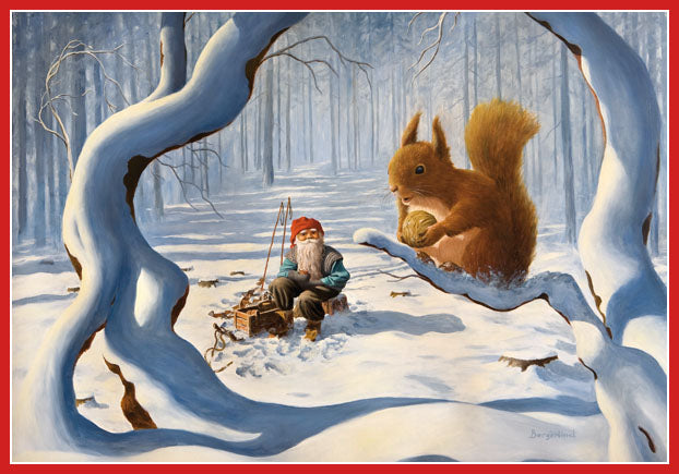 Jan Bergerlind tomte Christmas poster