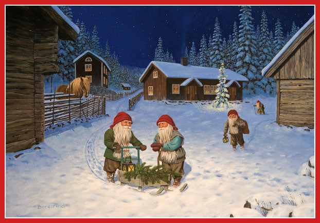 Jan Bergerlind tomte Christmas poster