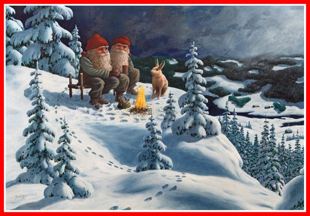 Jan Bergerlind tomte Christmas poster