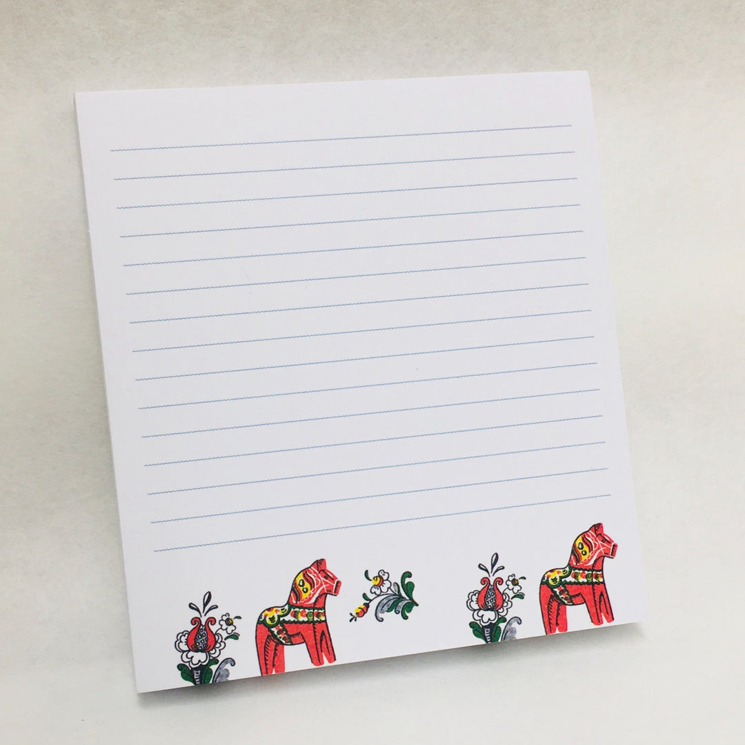 Dala Horse Paper Note Pad