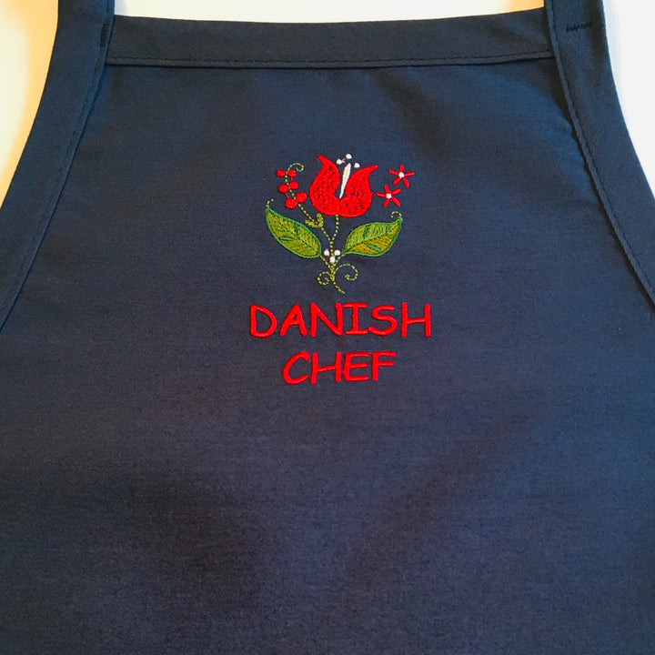 Apron - Embroidered Swedish, Norwegian, Danish or Finnish Chef