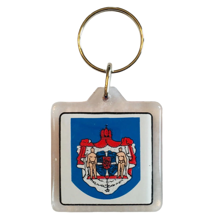 Key Ring Denmark Keyring, Denmark Flag & Crest – Gift Chalet