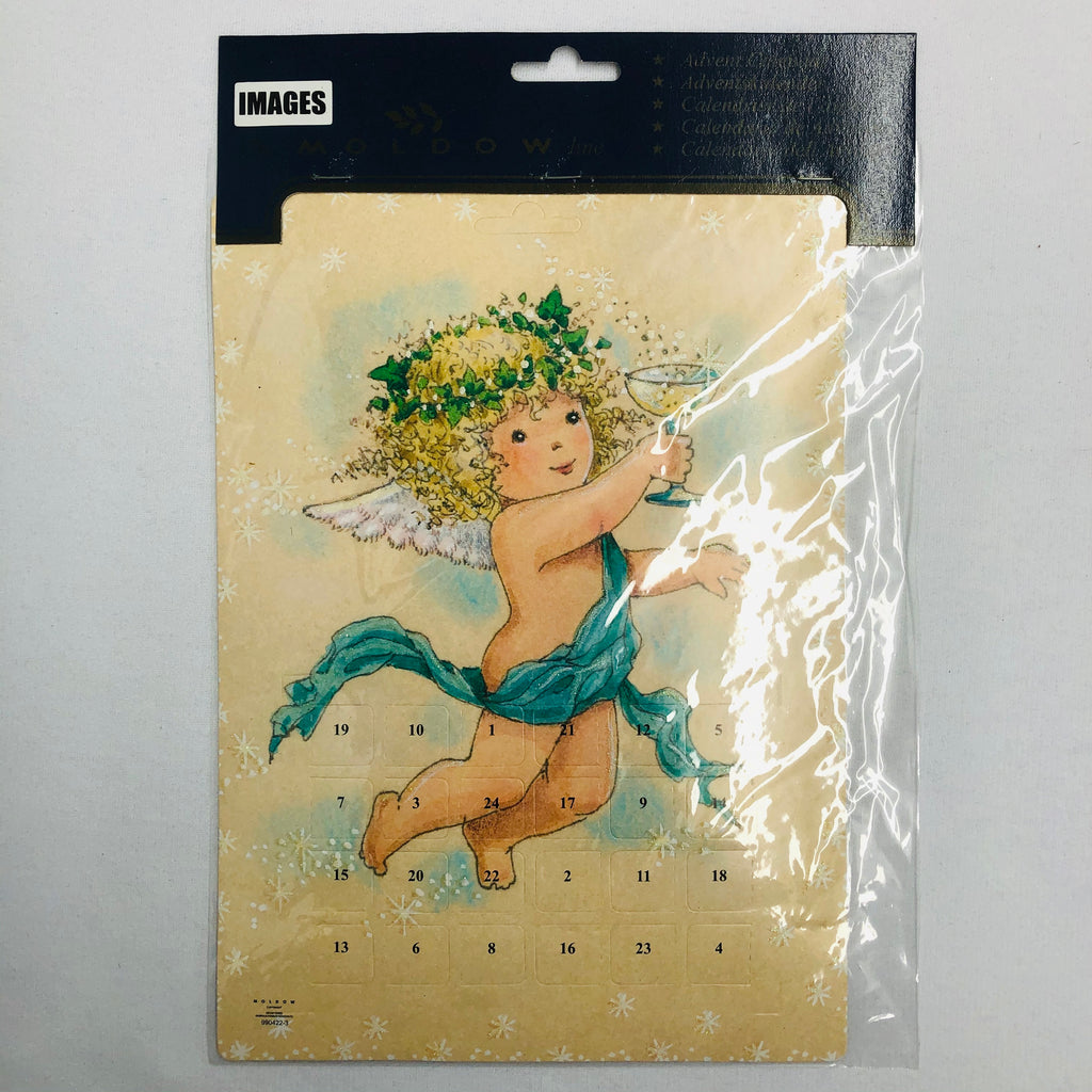 Danish Advent Calendar Angel with champagne Gift Chalet