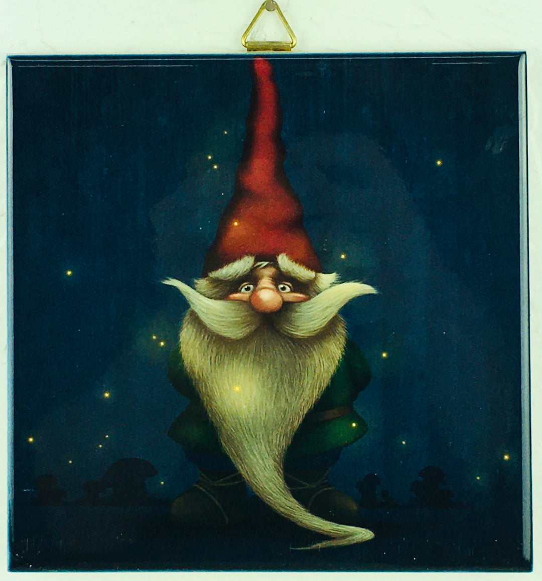 6" Ceramic Tile, Midnight Gnome