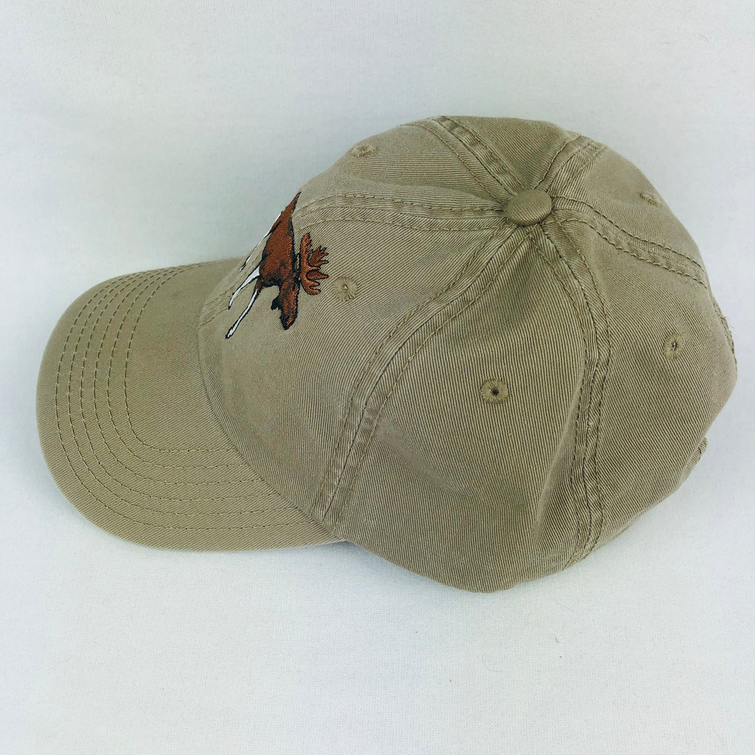 Moose khaki baseball cap