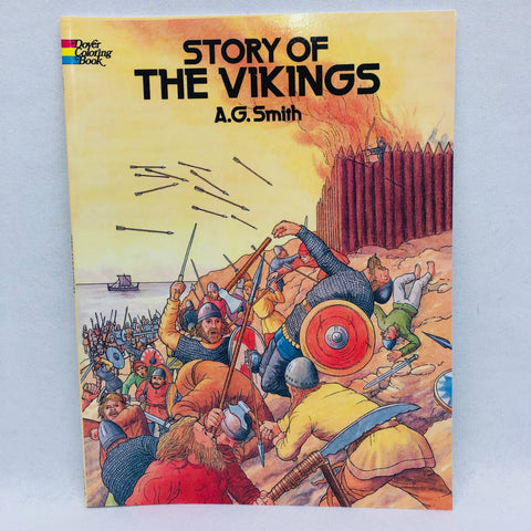 The Story of the Vikings coloring book.