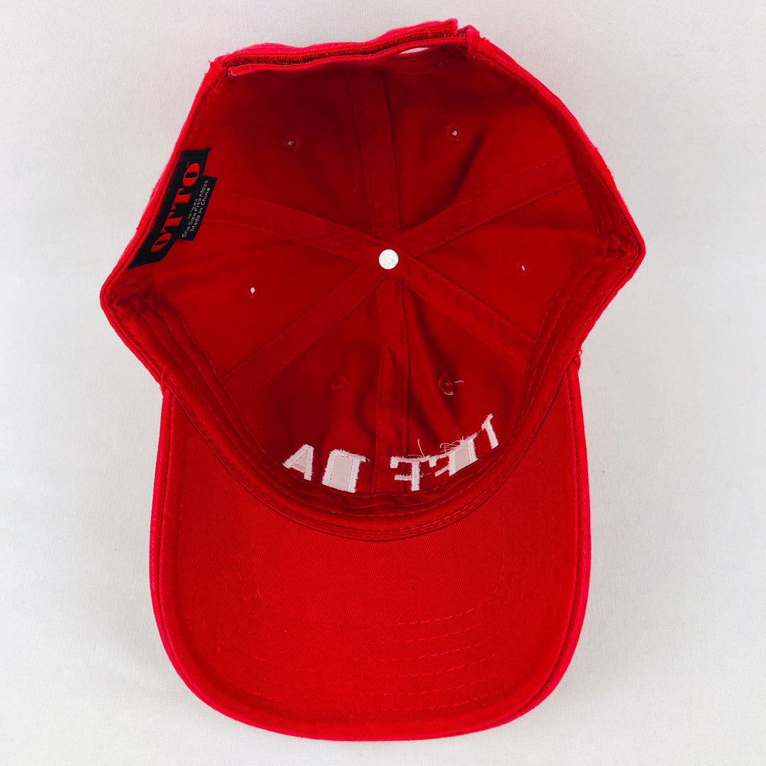 Uff Da red baseball cap