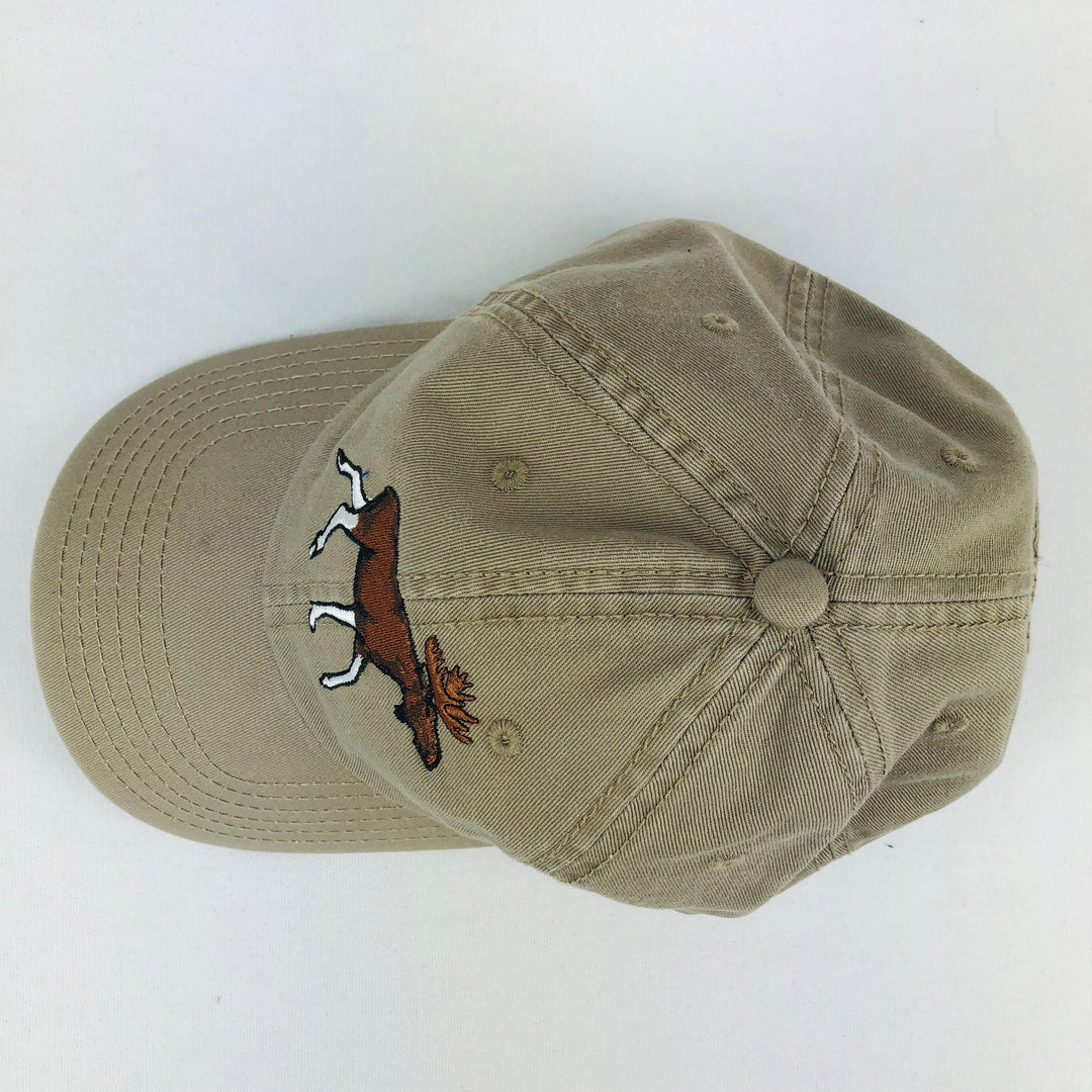 Moose khaki baseball cap