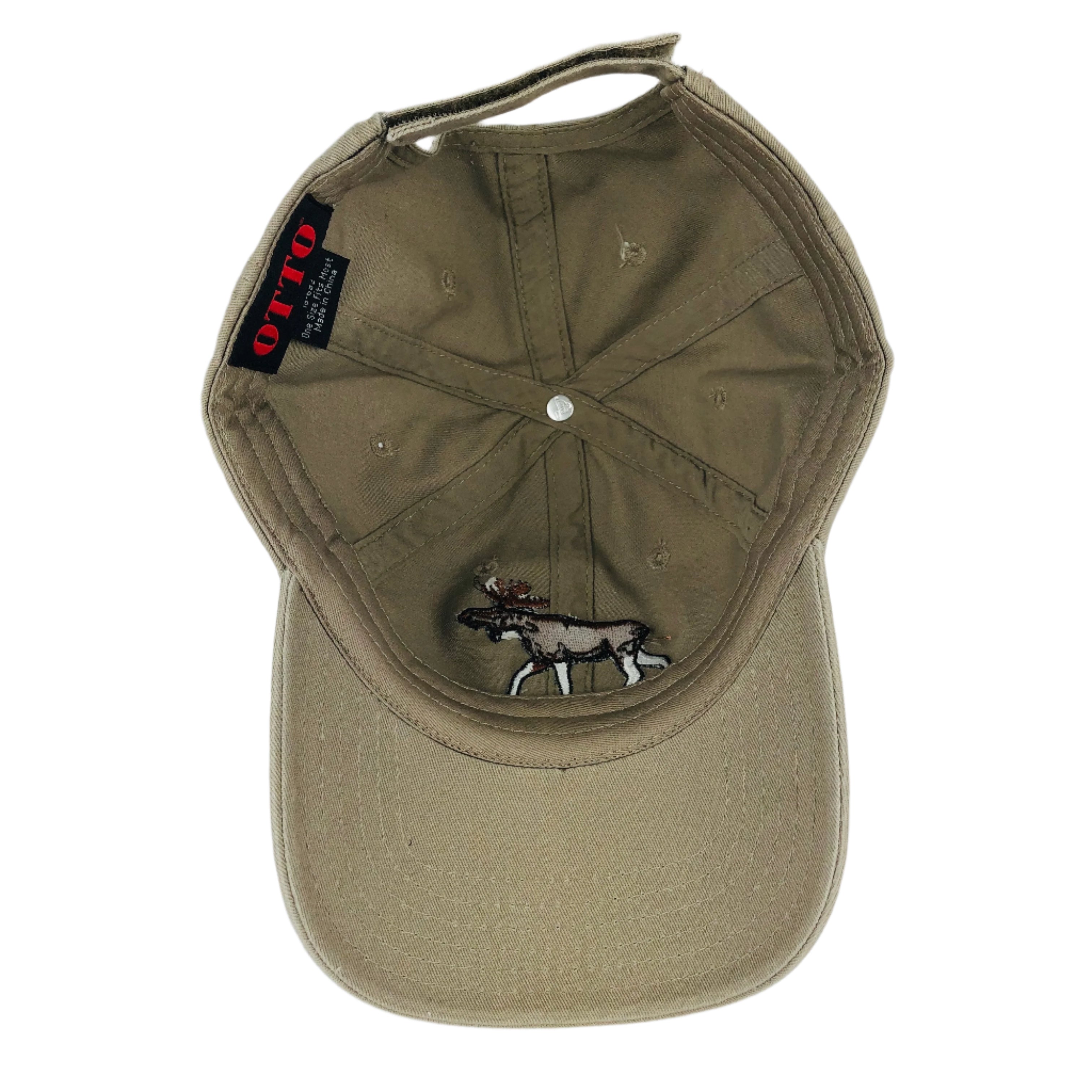Moose khaki baseball cap – Gift Chalet