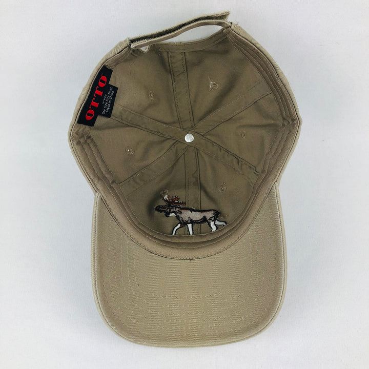 Moose khaki baseball cap